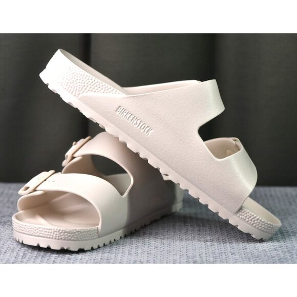New! Size: 10 Men/12 Women | Birkenstock Arizona EVA Slide Sandal | Eggshell main image 7